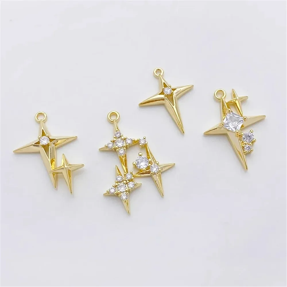 Pendentif étoile croix en Zirc - Cross Pendant Necklace Gold avis et prix