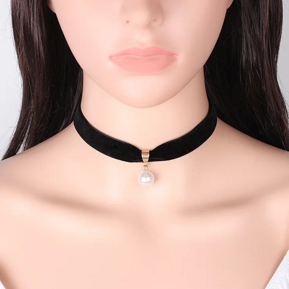Collier ras du cou simple vint - Pearl Choker Necklace Vintage avis et prix