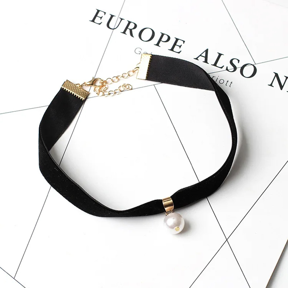 Collier ras du cou simple vint - Pearl Choker Necklace Vintage avis et prix