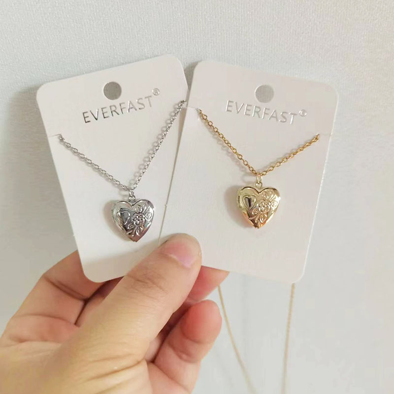 Pendentif cadre Photo en forme - Heart Locket Necklace Photo avis et prix