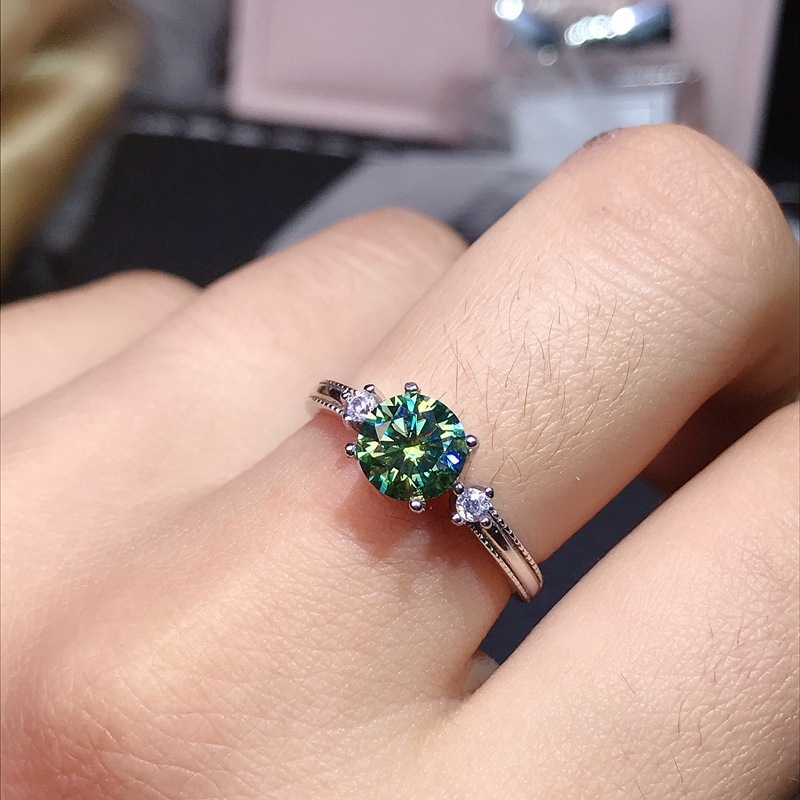 Bague en Morganite, diamant de - Moissanite Engagement Ring 1 Carat avis et prix