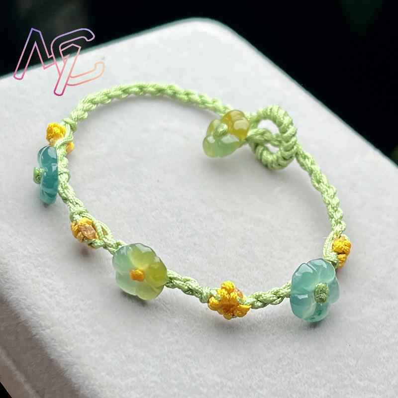 Bracelet à fleurs en jadéite d - Bracelets avis et prix