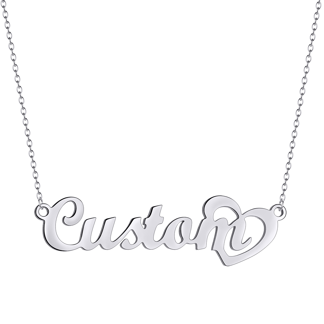 Collier personnalisé avec lett - Custom Name Necklace Stainless Steel avis et prix