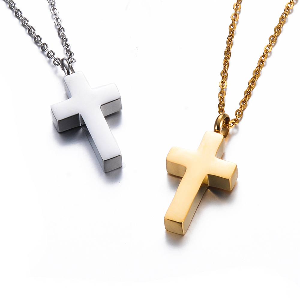 Collier Keepplex en acier inox - Cross Pendant Necklace Gold avis et prix