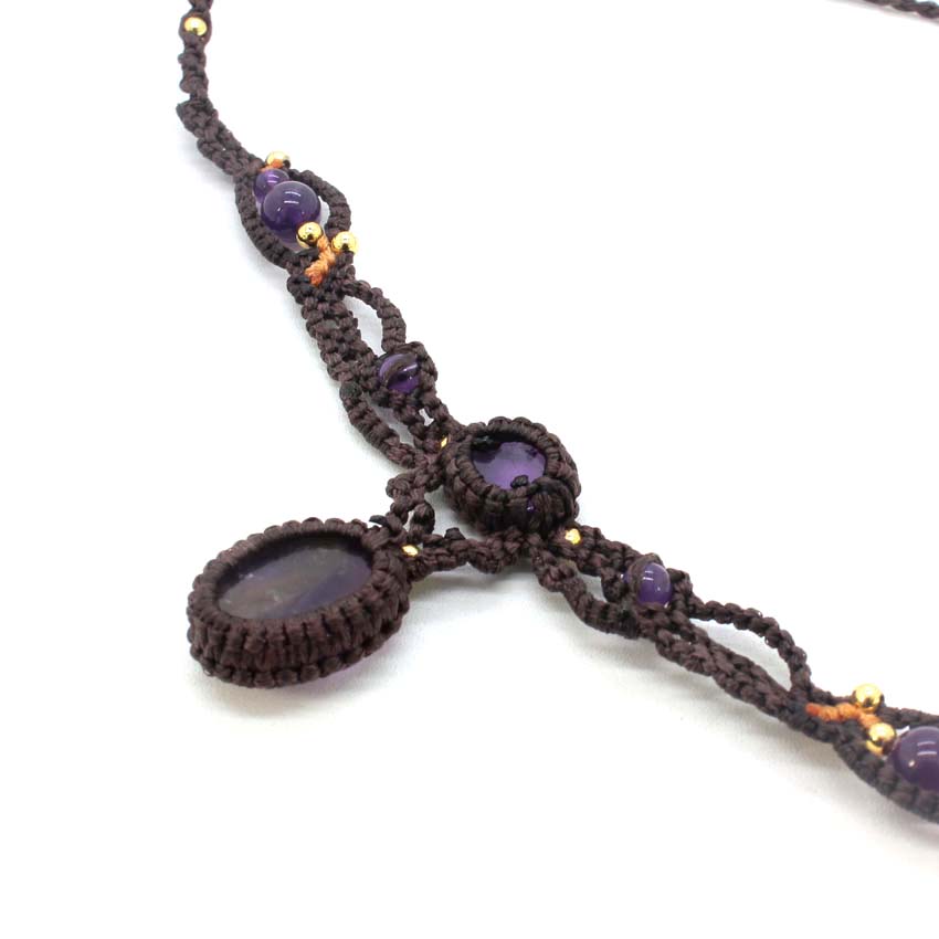 Collier pendentif en pierre de - Crystal Pendant Necklace Natural Stone avis et prix