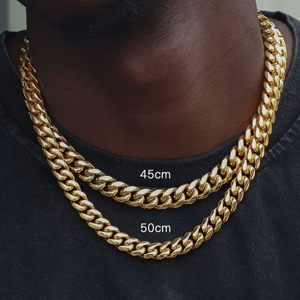 Collier Hip-Hop pour hommes, c - Cuban Link Chain 12Mm avis et prix