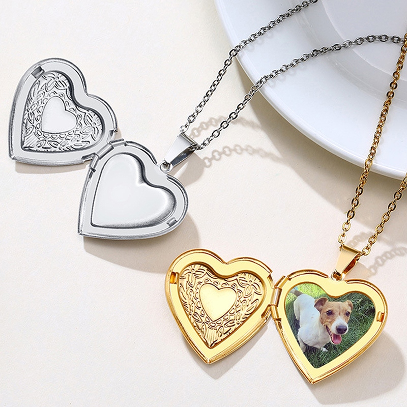 Collier avec pendentif personn - Heart Locket Necklace Photo avis et prix