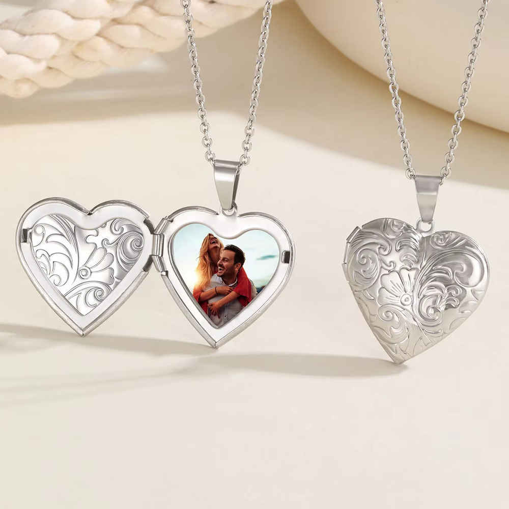Vnox – colliers avec pendentif - Heart Locket Necklace Photo avis et prix