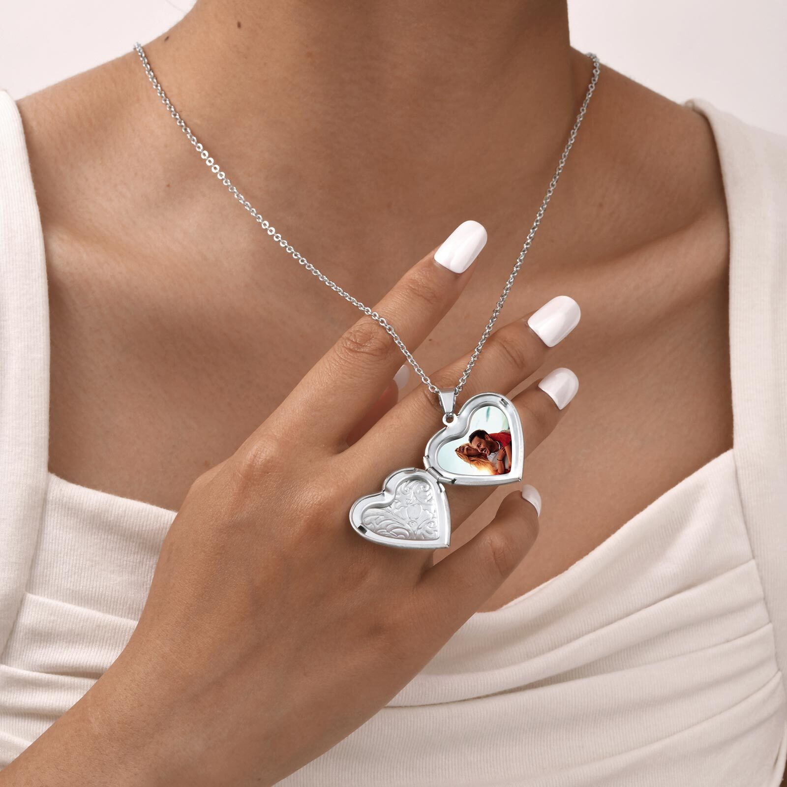 Vnox – colliers avec pendentif - Heart Locket Necklace Photo avis et prix