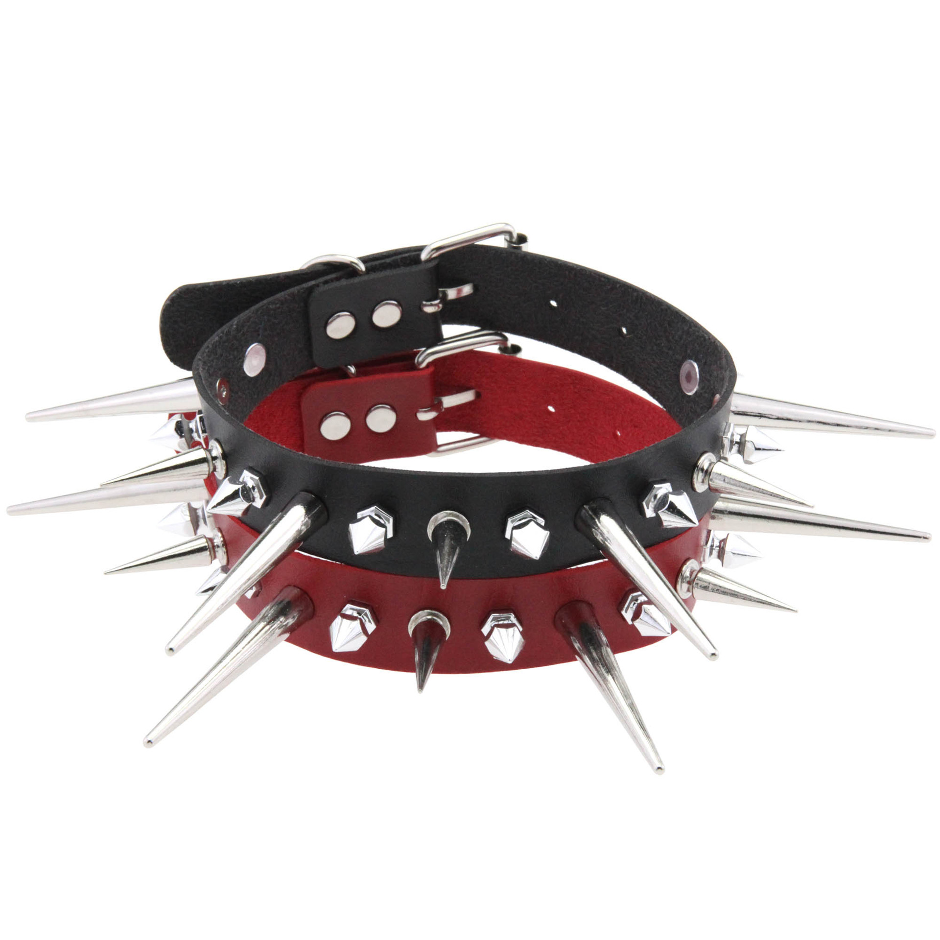 KMVEXO-Collier ras du cou en s - Goth Punk Spike Choker avis et prix