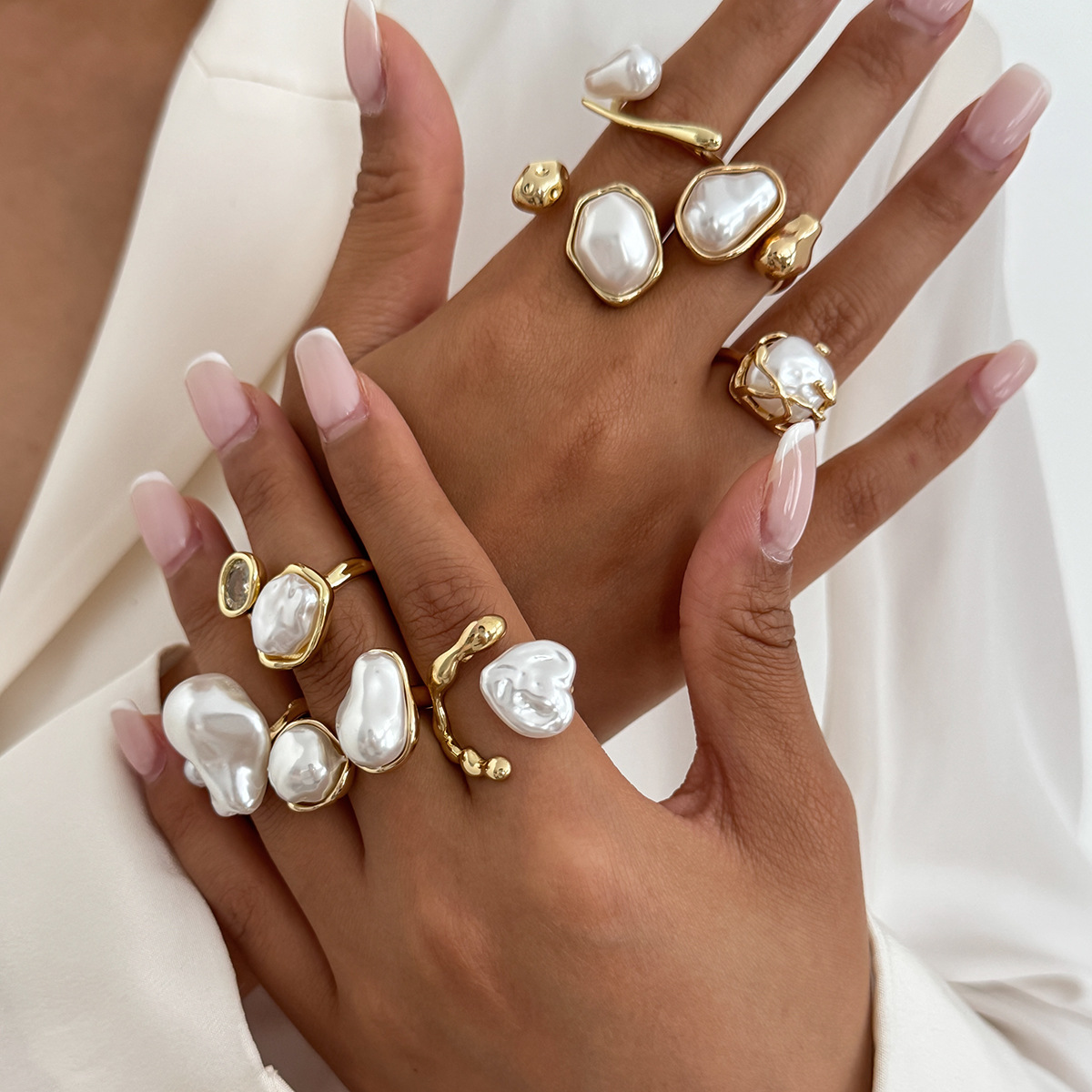 7 pièces/ensemble couleur or i - Vintage Punk Knuckle Rings Set avis et prix