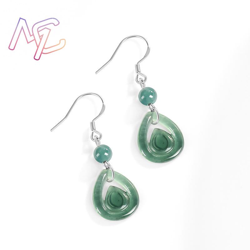 Boucles d'oreilles en jadeite  - Earrings avis et prix