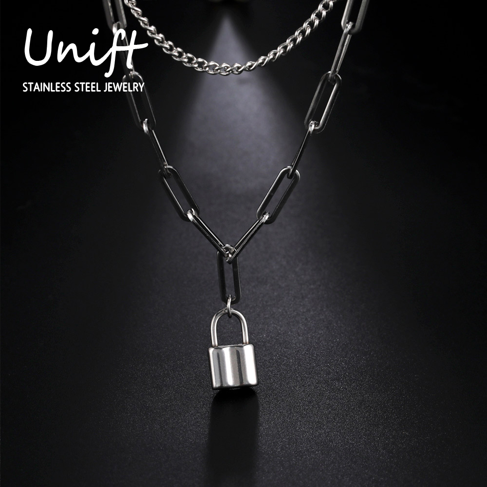 Unift Collier pendentif cadena - Layered Pendant Necklace Aesthetic avis et prix