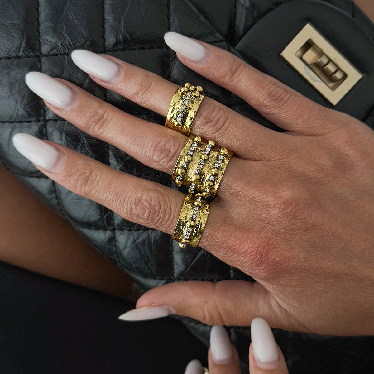 Lot de 3 bagues ouvertes ajust - Vintage Punk Knuckle Rings Set avis et prix