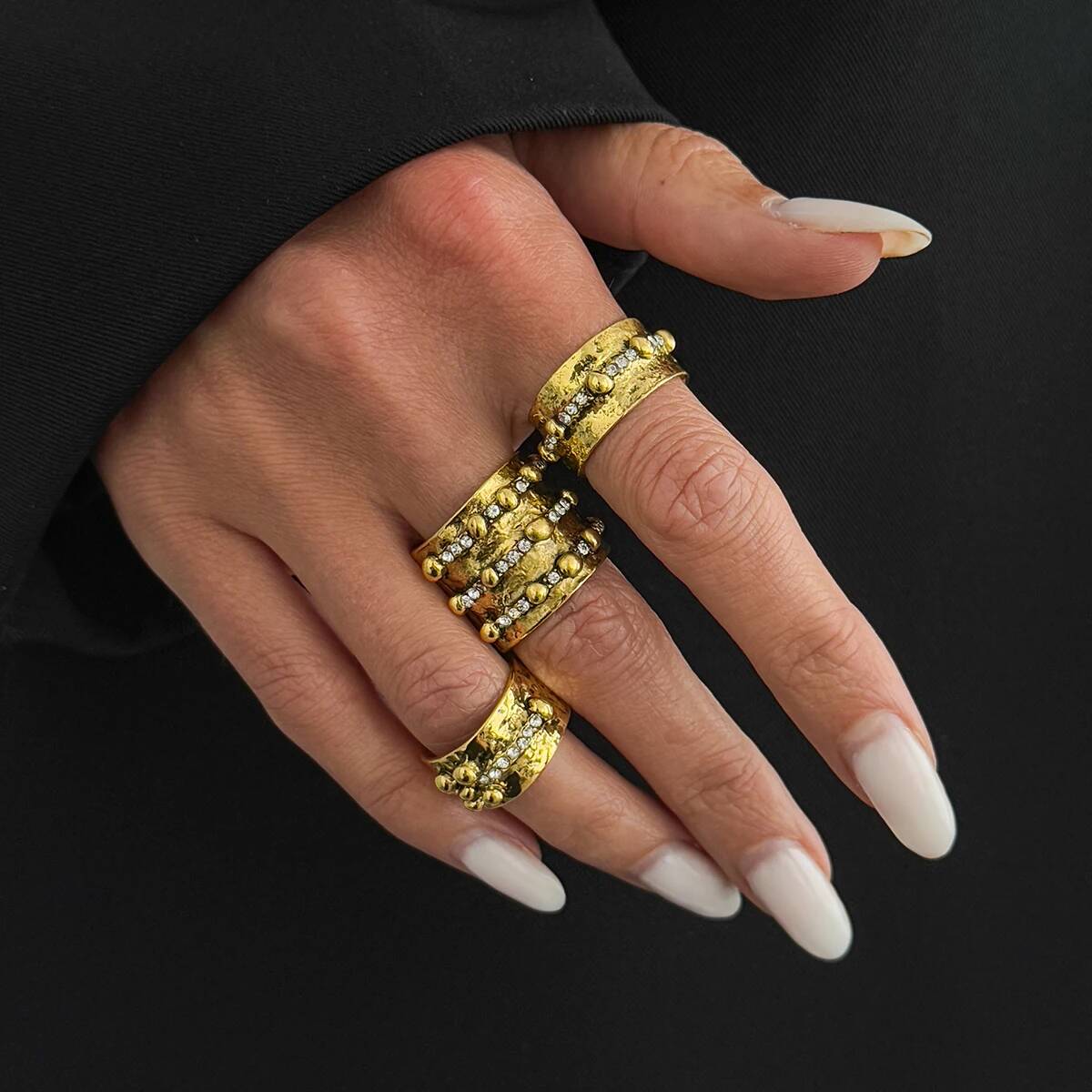 Ingemark Lot de 3 bagues ouver - Vintage Punk Knuckle Rings Set avis et prix