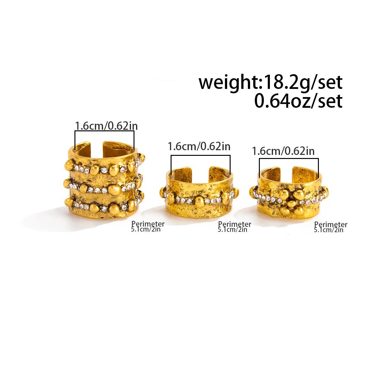 Ingemark Lot de 3 bagues ouver - Vintage Punk Knuckle Rings Set avis et prix