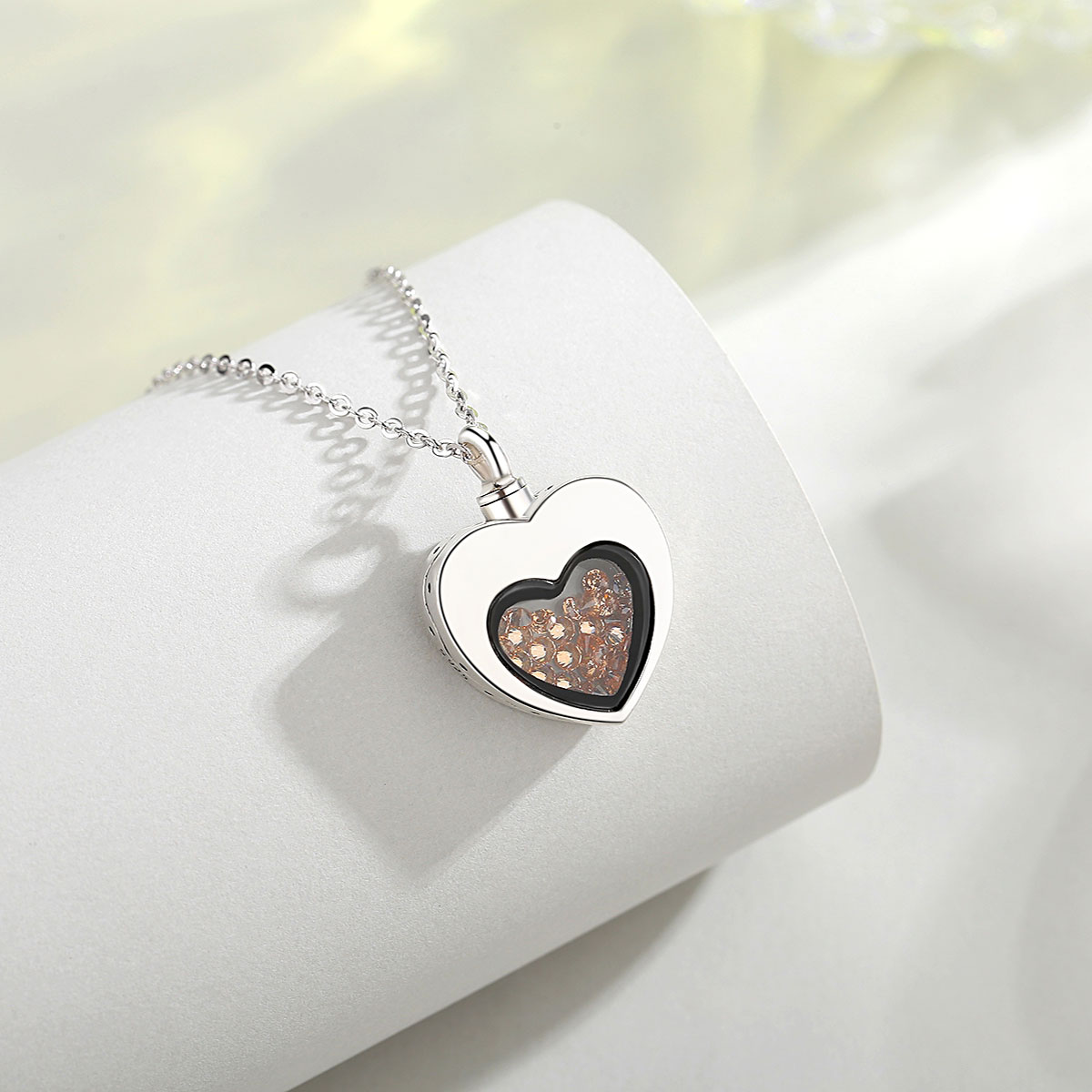 Eudora argent Sterling coeur m - Heart Locket Necklace Photo avis et prix
