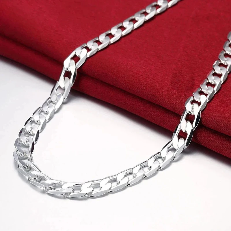 Collier en argent sterling 925 - Cuban Link Chain 12Mm avis et prix