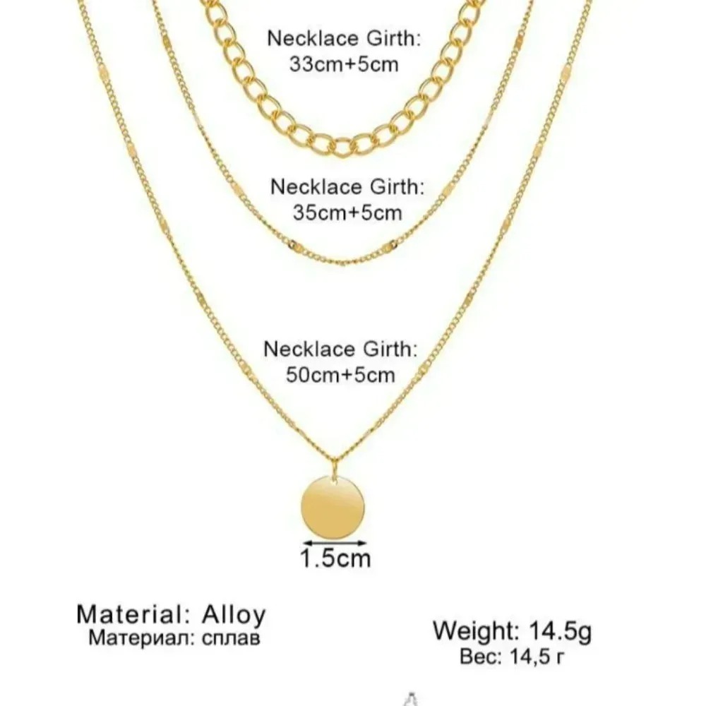 Colliers à pendentifs superpos - Layered Pendant Necklace Aesthetic avis et prix