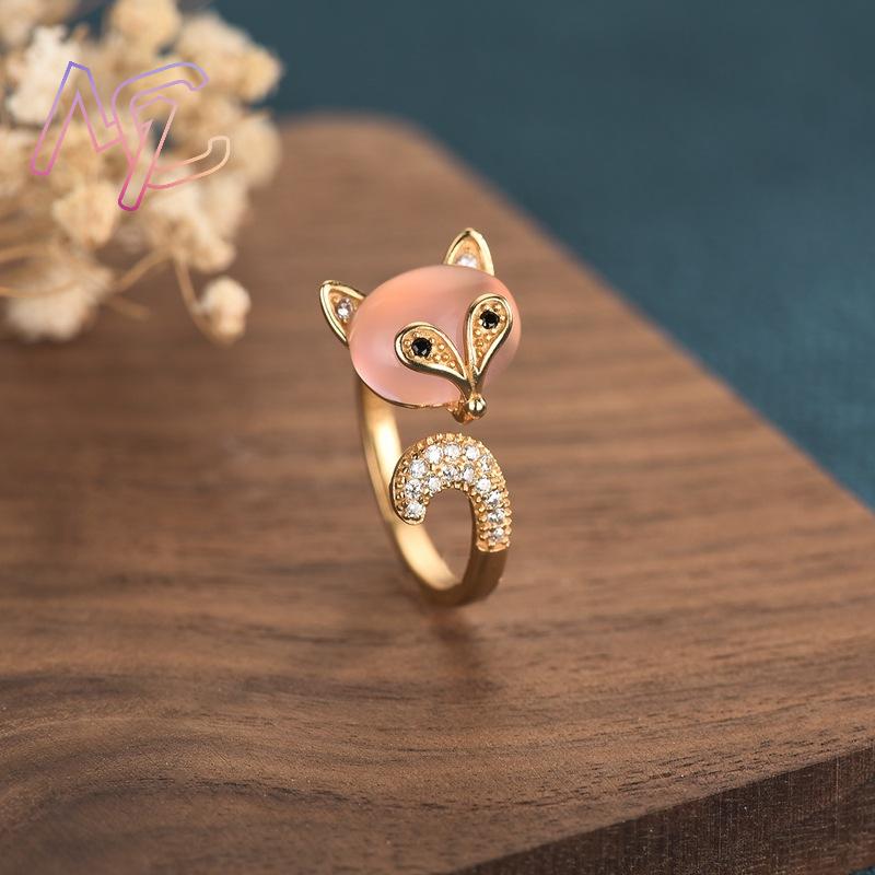 Anneaux de renard en Jade natu - Rings avis et prix