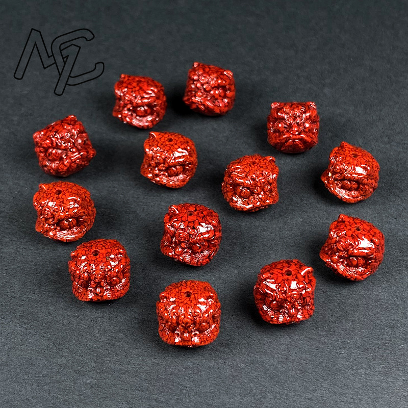 10 perles de cristal de cinabr - Earrings avis et prix