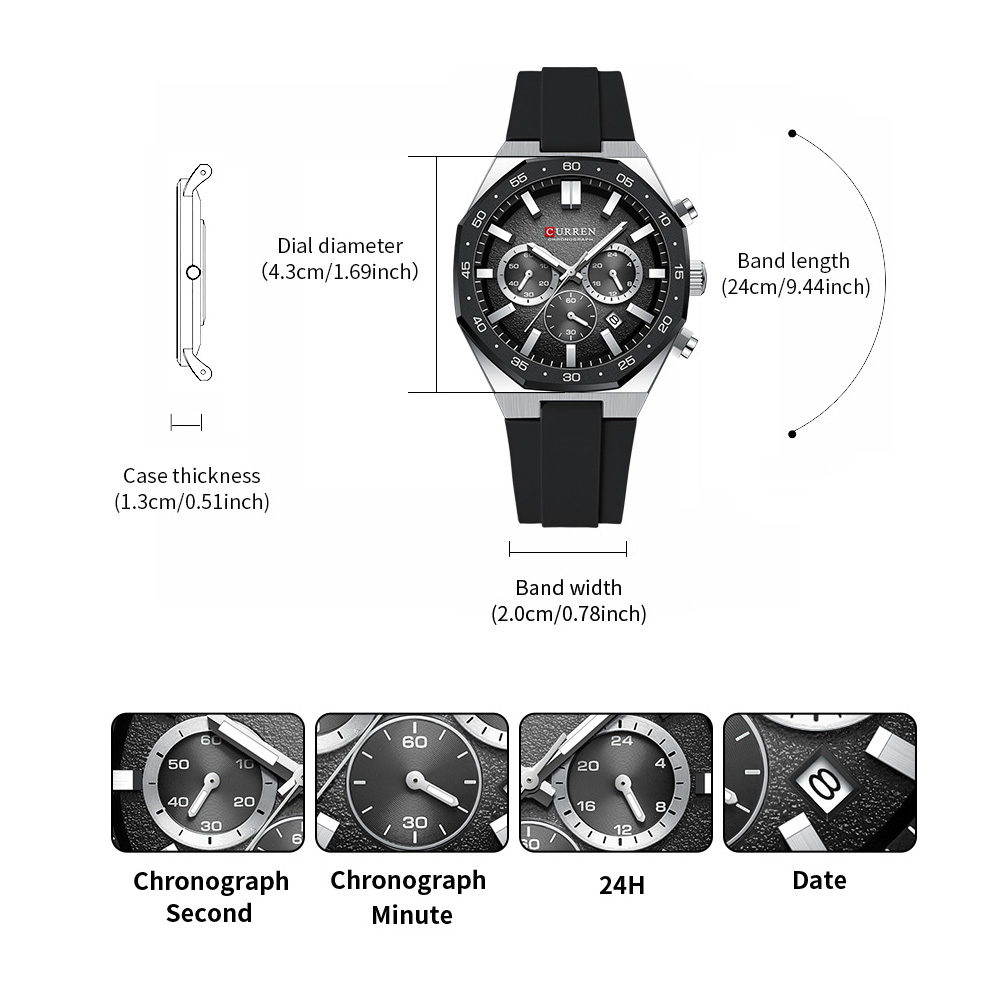 Montre sport pour homme CURREN - Watch Accessories avis et prix