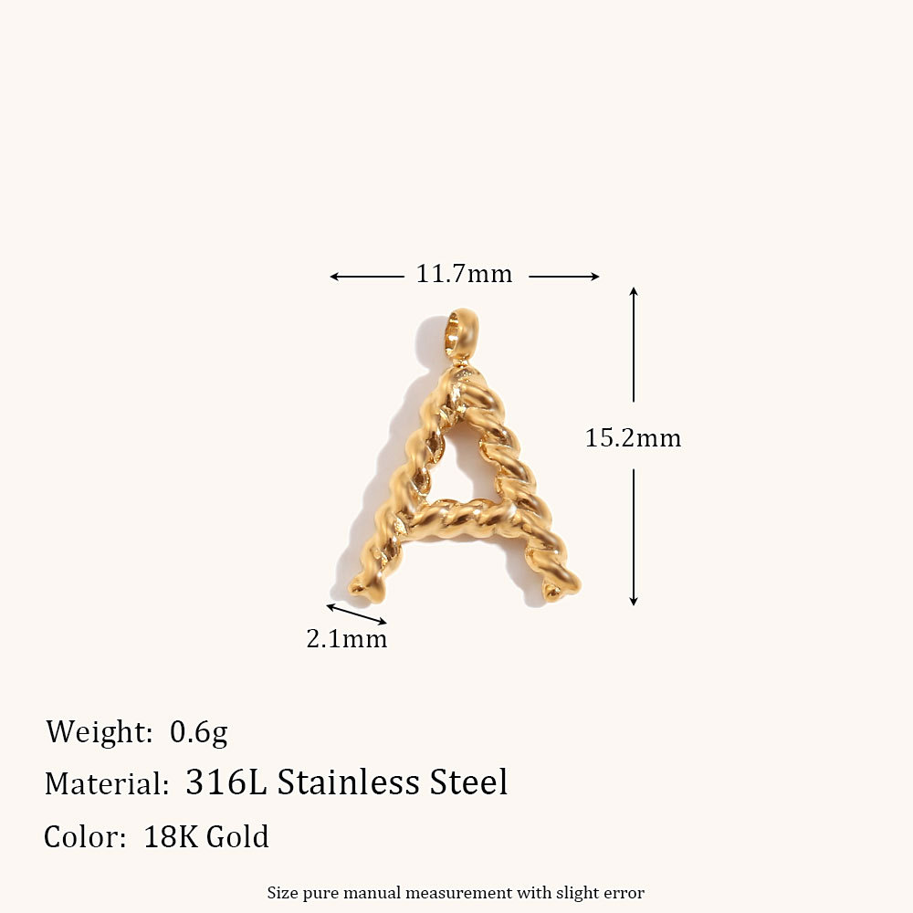Collier personnalisé avec lett - Initial Letter Necklace 18K Gold avis et prix