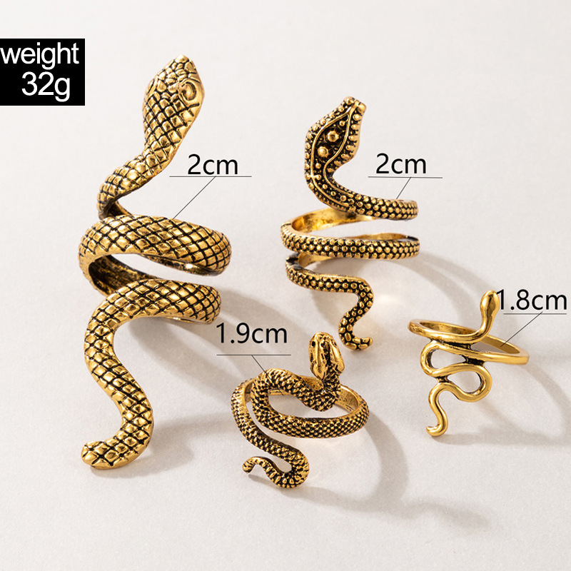 Ensemble de bagues Punk en for - Vintage Punk Knuckle Rings Set avis et prix