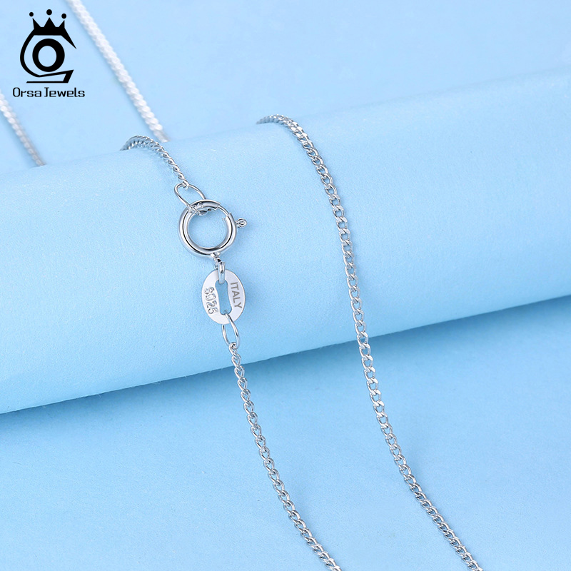 ORSA JEWELS italien 925 en arg - 925 Sterling Silver Chain Necklace Men avis et prix