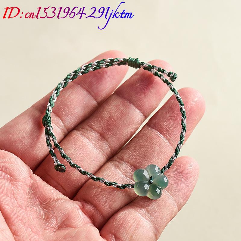 Bracelet à fleurs en jadéite b - Bracelets avis et prix