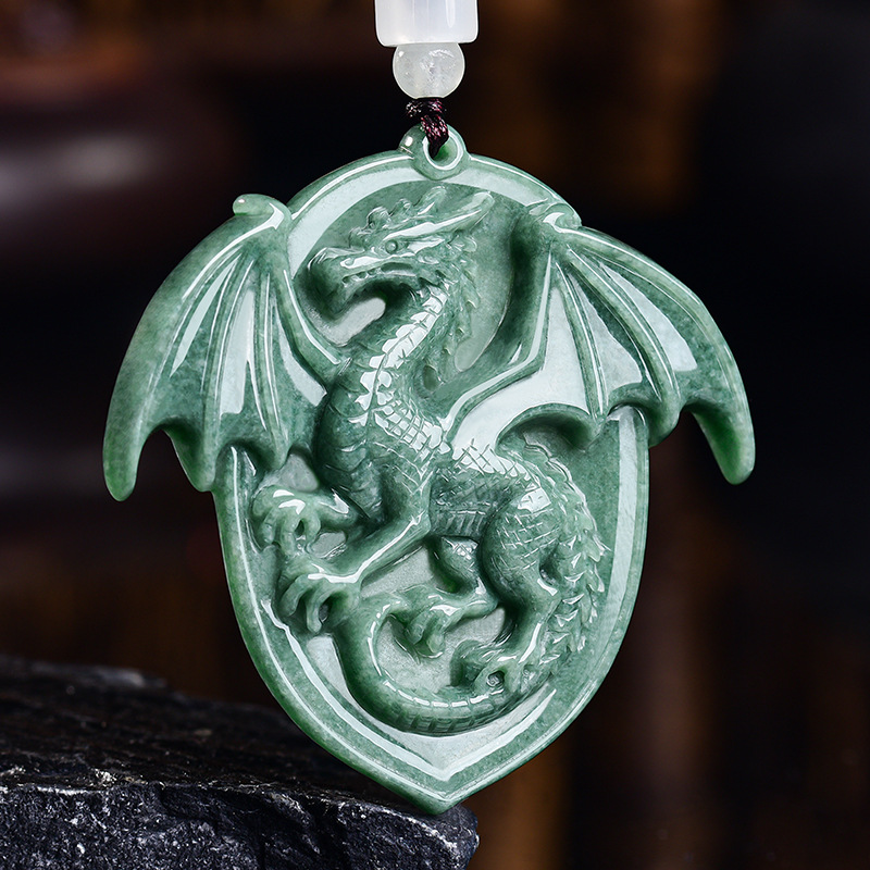 Collier pendentif Dragon en ja - Necklaces avis et prix