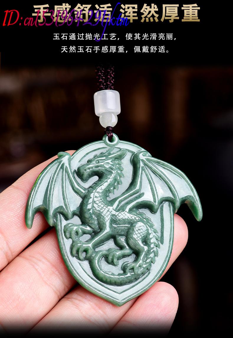 Collier pendentif Dragon en ja - Necklaces avis et prix