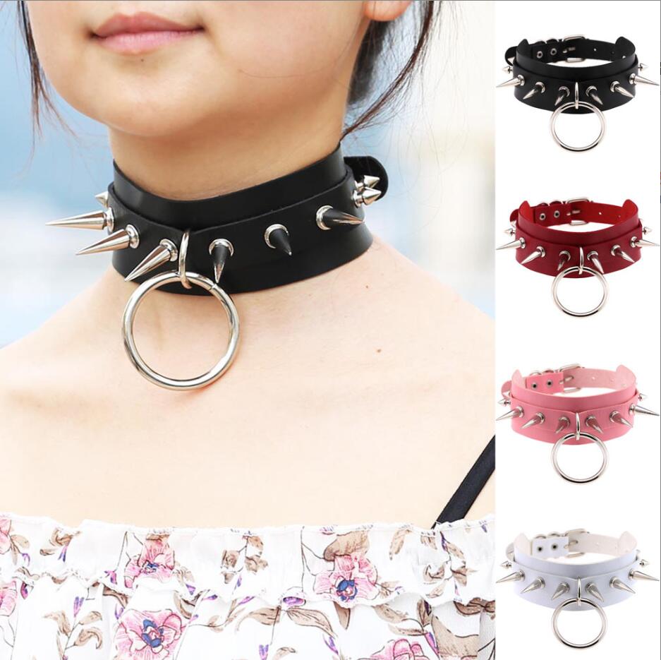 Tour de cou clouté à pointes l - Goth Punk Spike Choker avis et prix