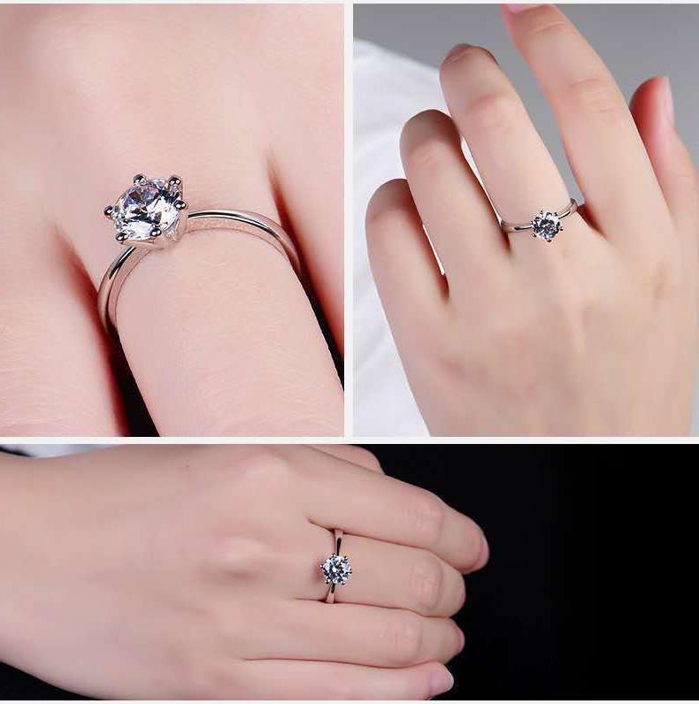 Élégante bague géométrique hex - Moissanite Engagement Ring 1 Carat avis et prix