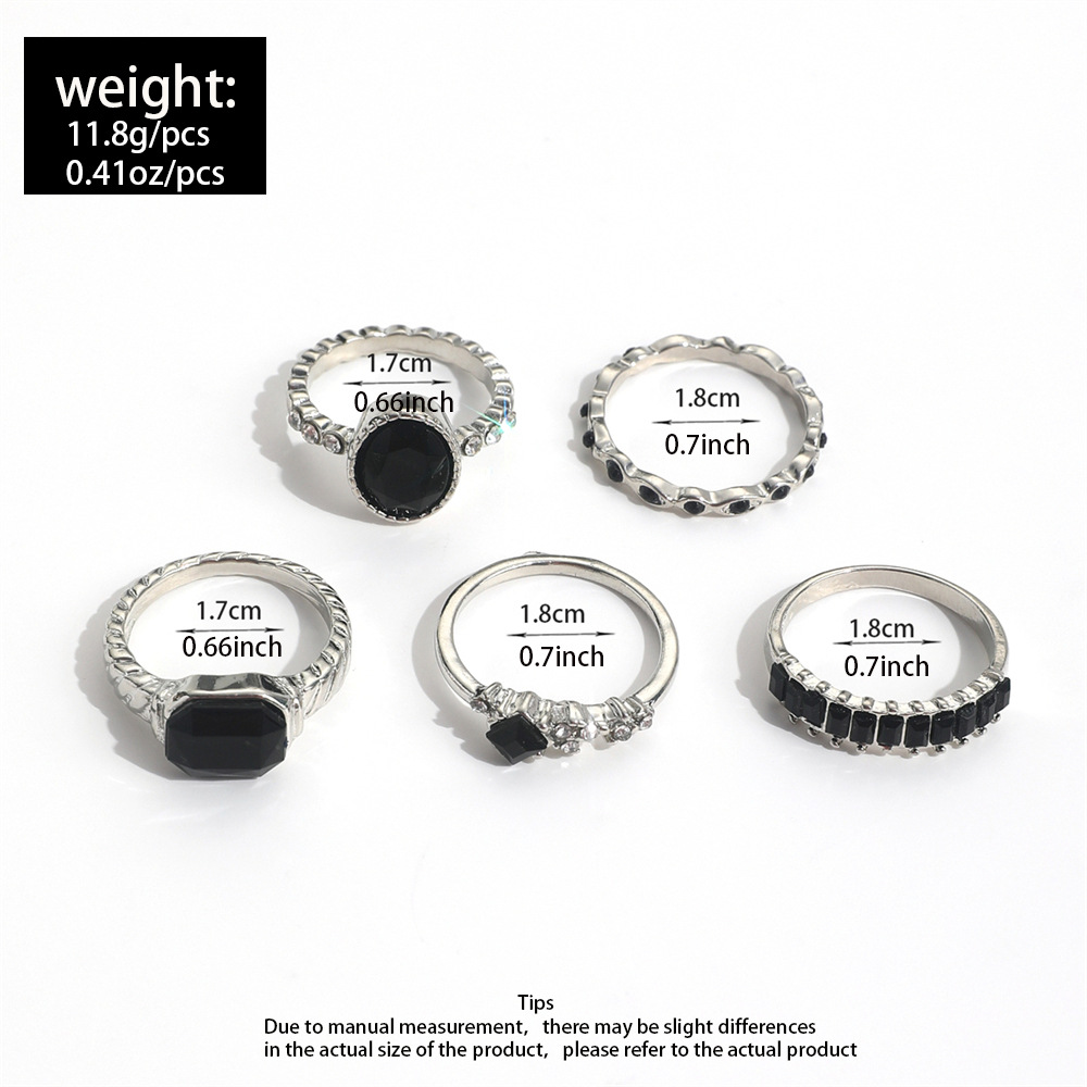 Ensemble de bagues rétro en pi - Vintage Punk Knuckle Rings Set avis et prix