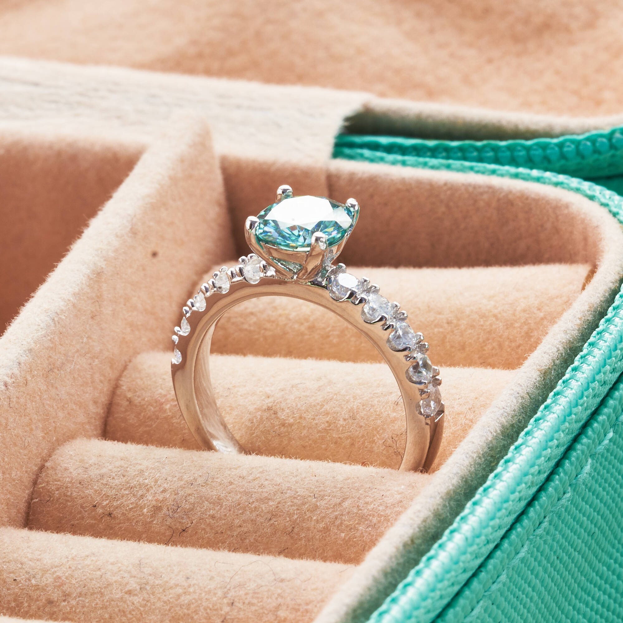 Bague classique en moissanite  - Moissanite Engagement Ring 1 Carat avis et prix