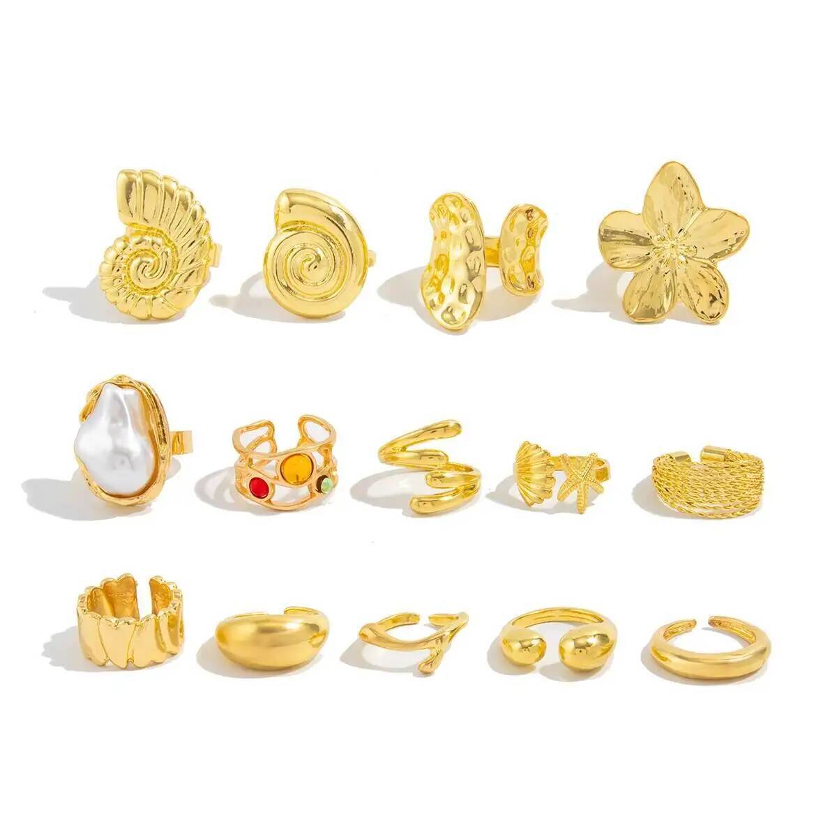 IngeSight.Z 14 pièces/ensemble - Vintage Punk Knuckle Rings Set avis et prix