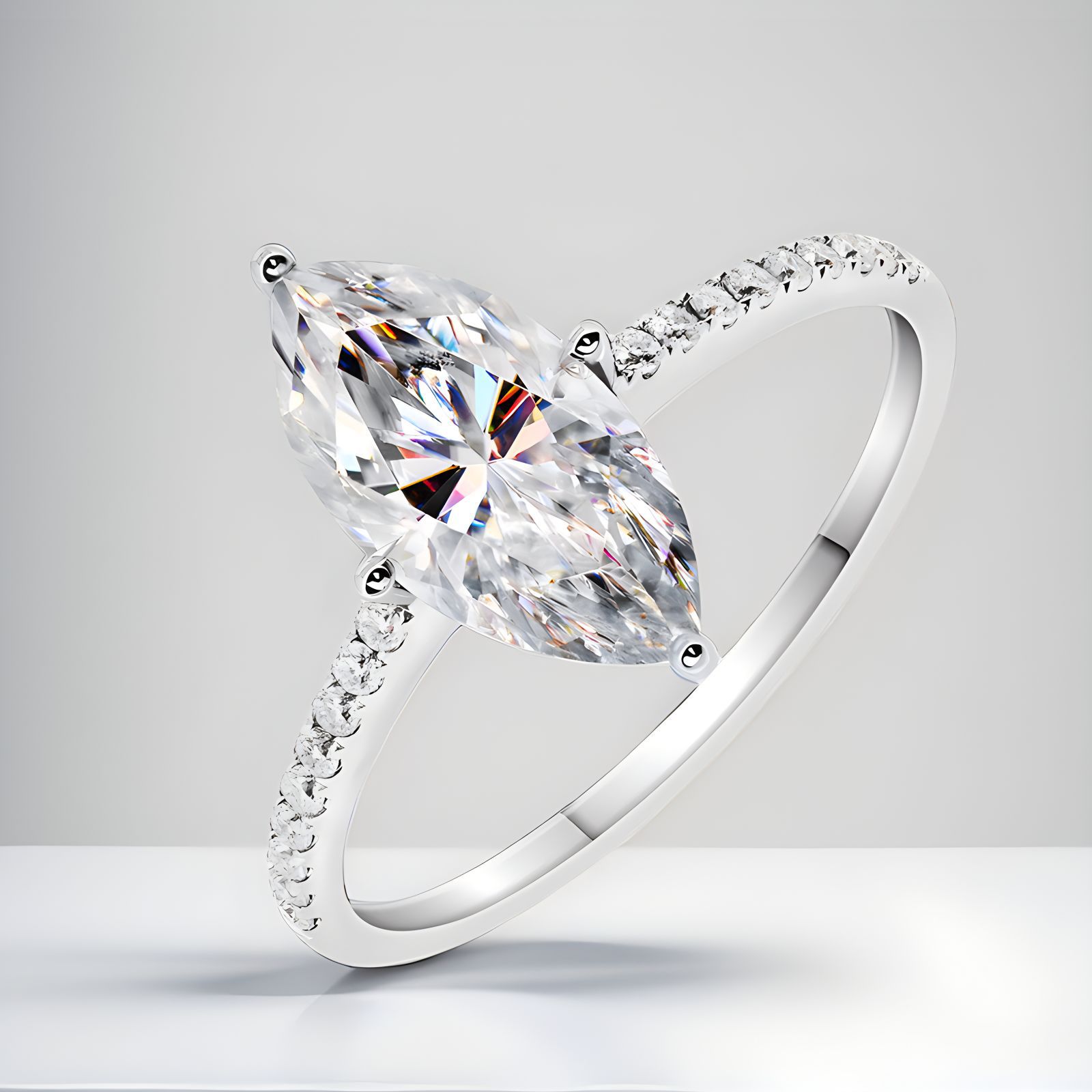 Bagues de mariage en moissanit - Moissanite Engagement Ring 1 Carat avis et prix