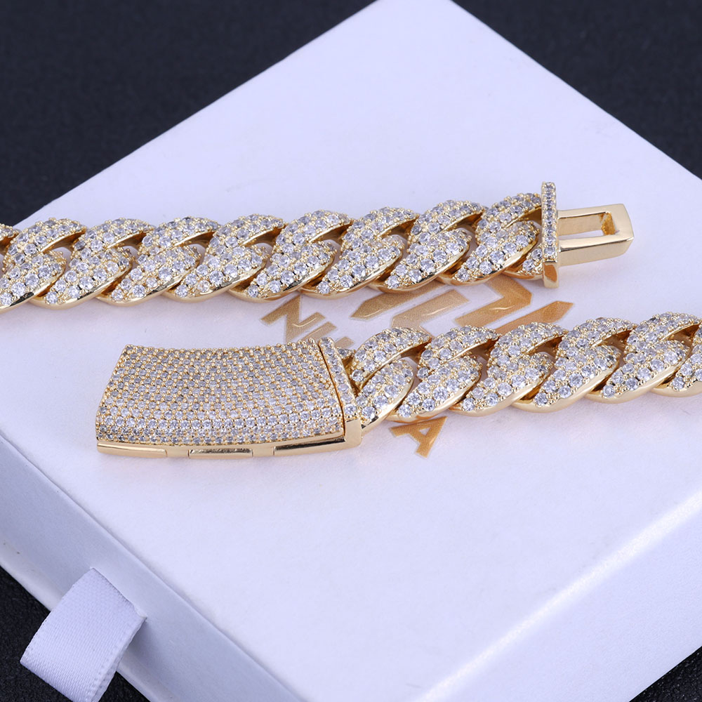 ESKEEM nouveau Style 13MM glac - Cuban Link Chain 12Mm avis et prix