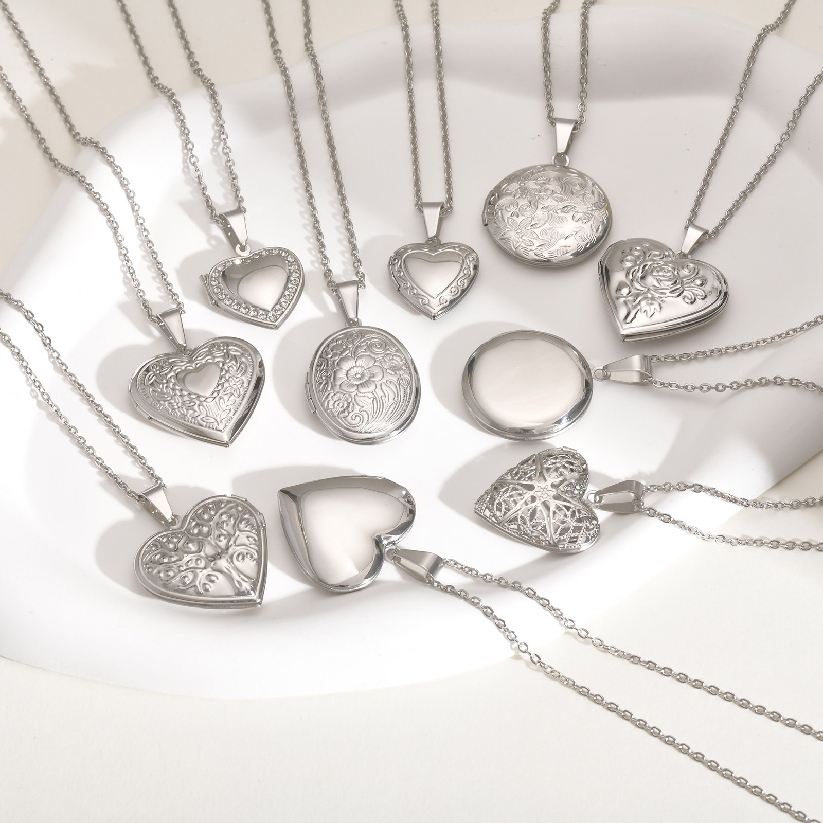 Vnox Never Fade – pendentif mé - Heart Locket Necklace Photo avis et prix