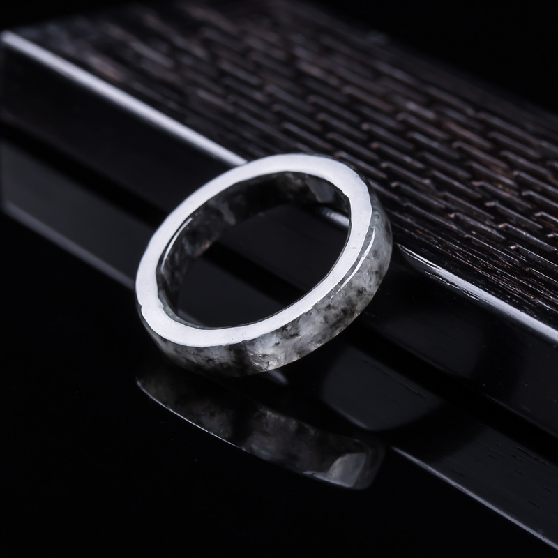 Bague en jadéite noire de Birm - Rings avis et prix