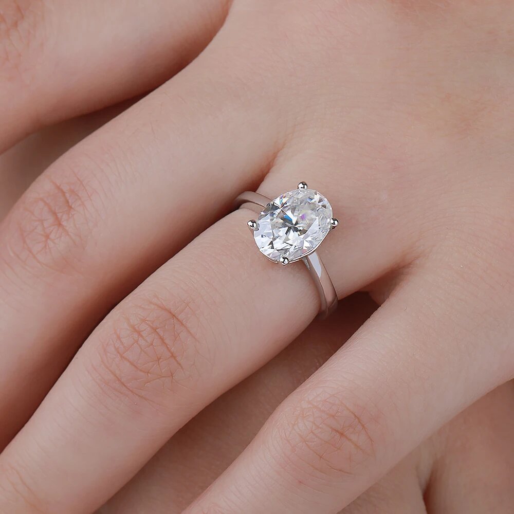 Bagues de fiançailles en moiss - Moissanite Engagement Ring 1 Carat avis et prix