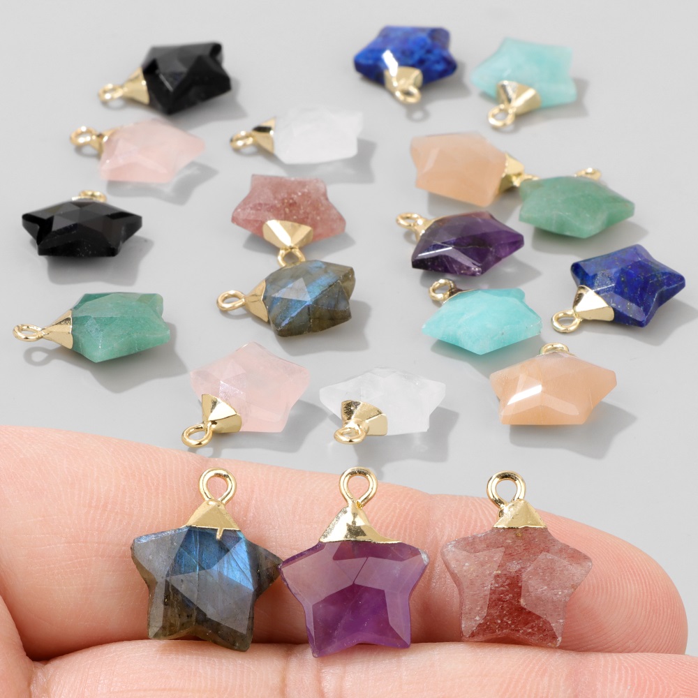 Pendentif en Pierre en Forme d - Crystal Pendant Necklace Natural Stone avis et prix
