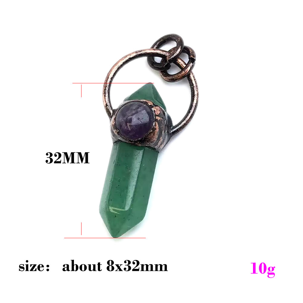 Pendentifs en pierre naturelle - Crystal Pendant Necklace Natural Stone avis et prix