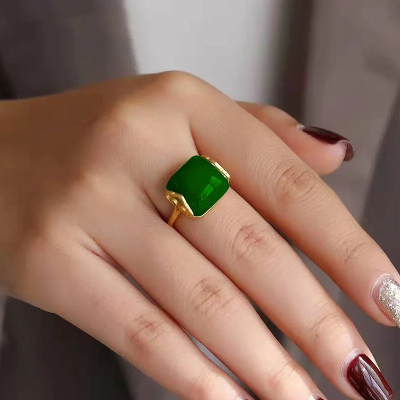 Bague en Jade Hetian naturel,  - Rings avis et prix