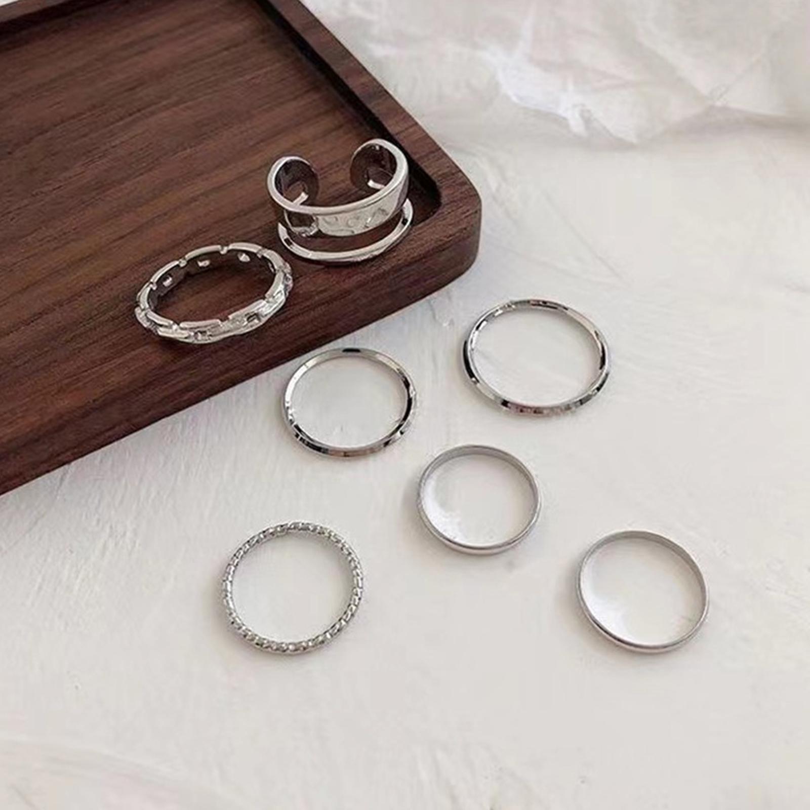 Ensemble de bagues Hip Hop pou - Vintage Punk Knuckle Rings Set avis et prix
