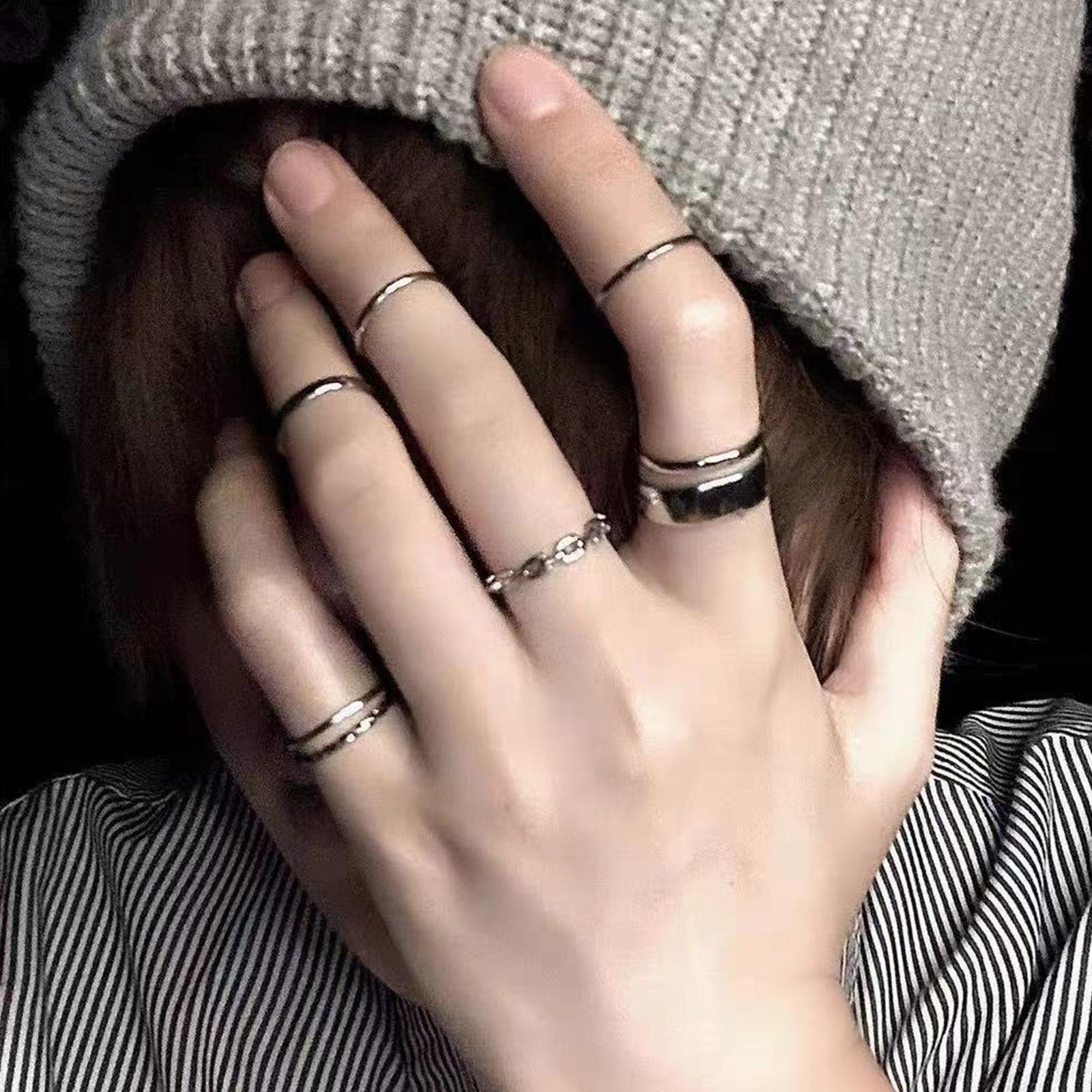 Ensemble de bagues Hip Hop pou - Vintage Punk Knuckle Rings Set avis et prix